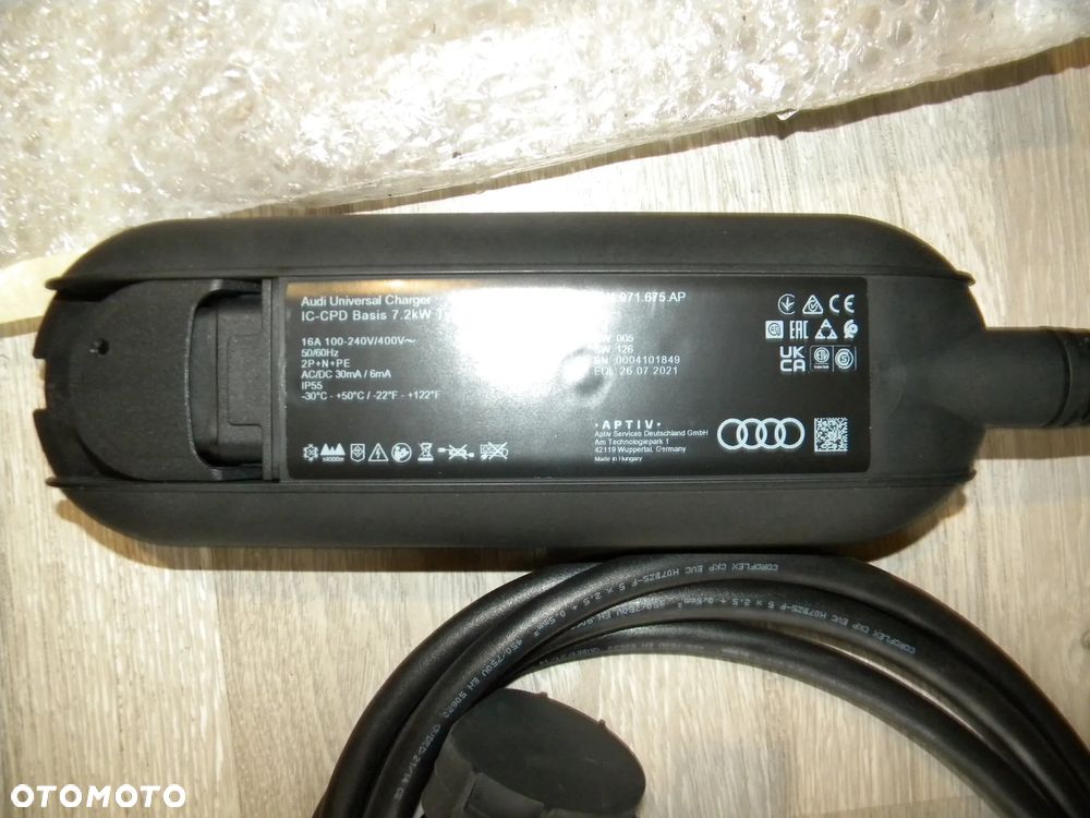 NOWA ORYGINALNA ŁADOWARKA FUTERAŁ AUDI Q4 Q5 Q6 Q7 Q8 E-TRON 2x16A FV 8V4971675AP - 7