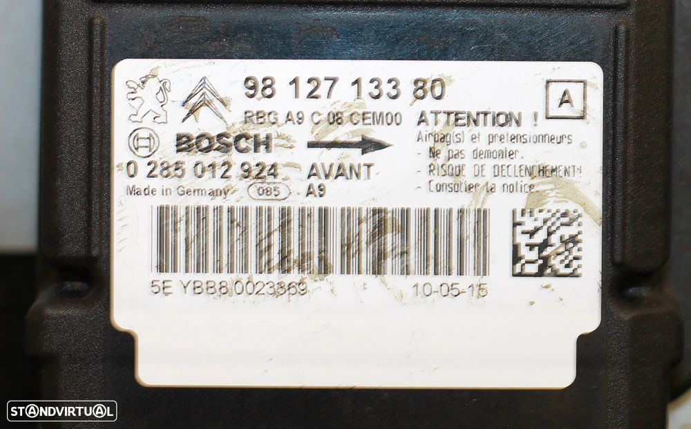 CENTRALINA DE AIRBAG PEUGEOT 208 - 5
