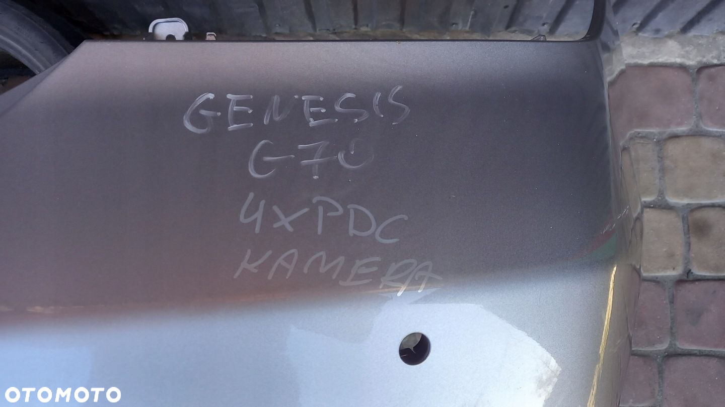 ZDERZAK TYŁ TYLNI GENESIS G70 2021 2022 POD 4xPDC KAMERA - 2