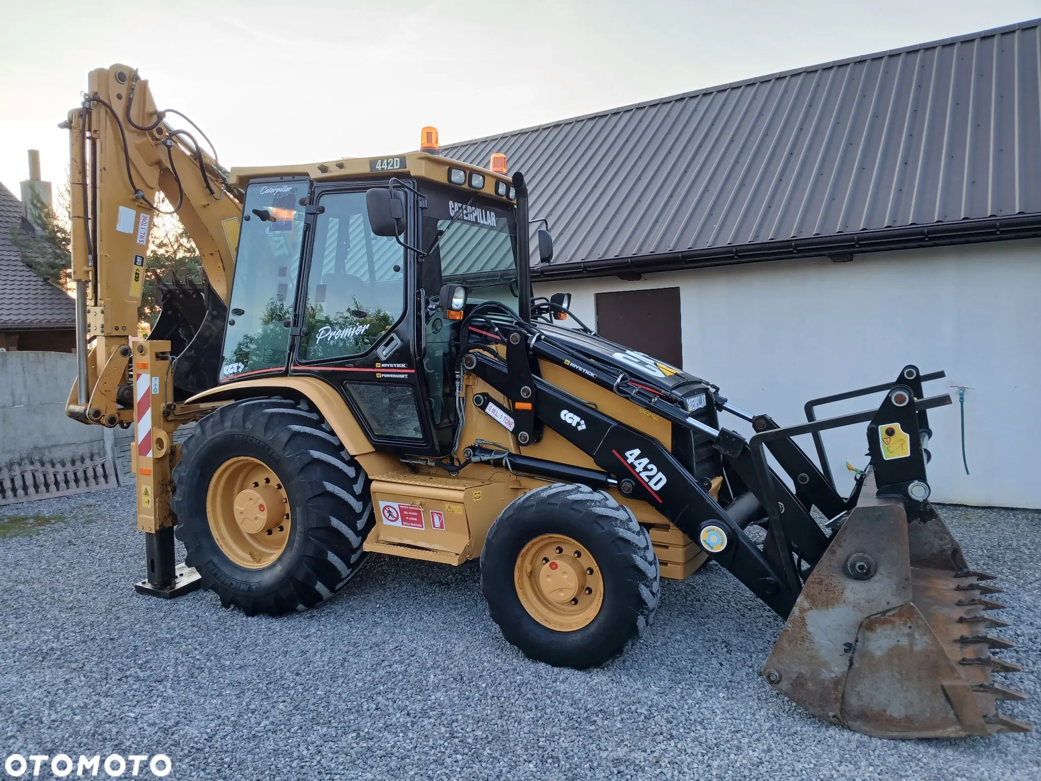 Caterpillar 442D/BEZ LUZÓW/JOYSTICK/SUPER STAN - 1