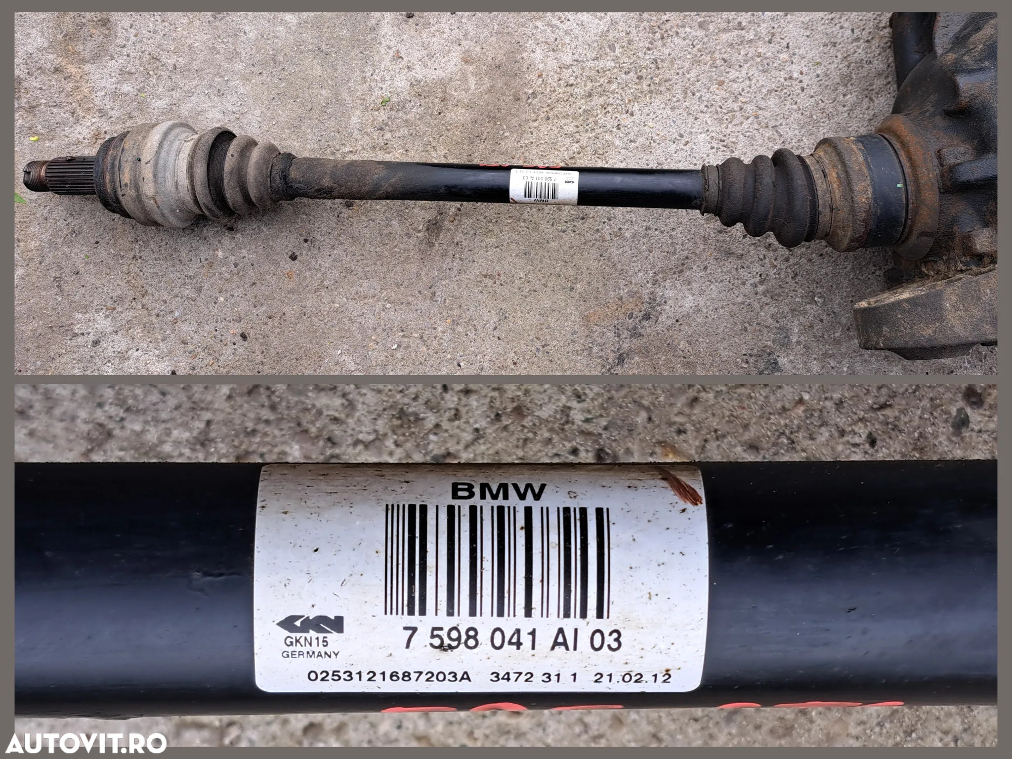 Grup diferential spate raport 3.08 Planetara stg dr spate Cardan Etrier stg dr spate originale BMW X3 F25 X4 F26 - 4