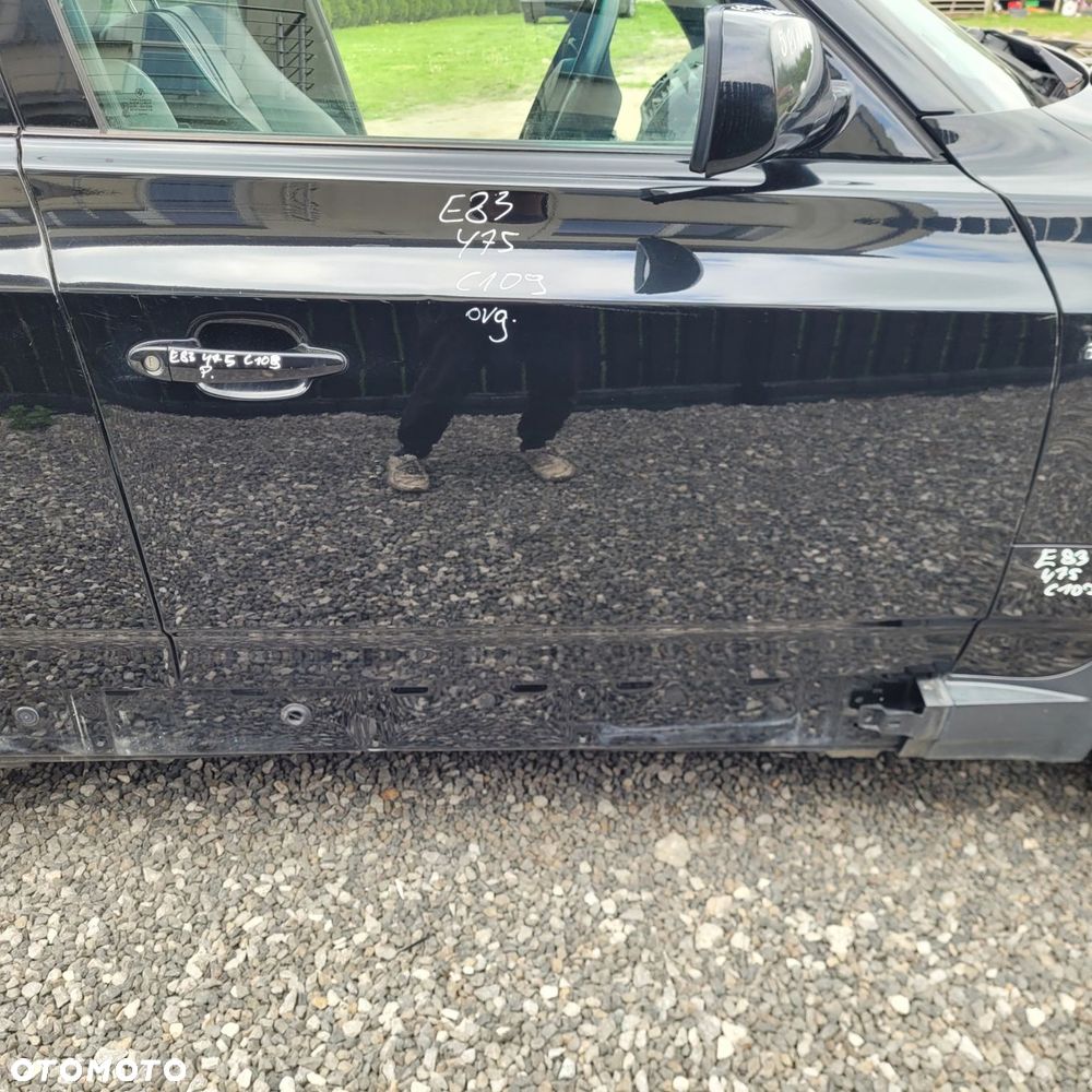 DRZWI PRAWY PRZÓD PRZEDNIE BMW X3 E83 475 BLACKSAPPHIRE ORG LAKIER C109 - 2