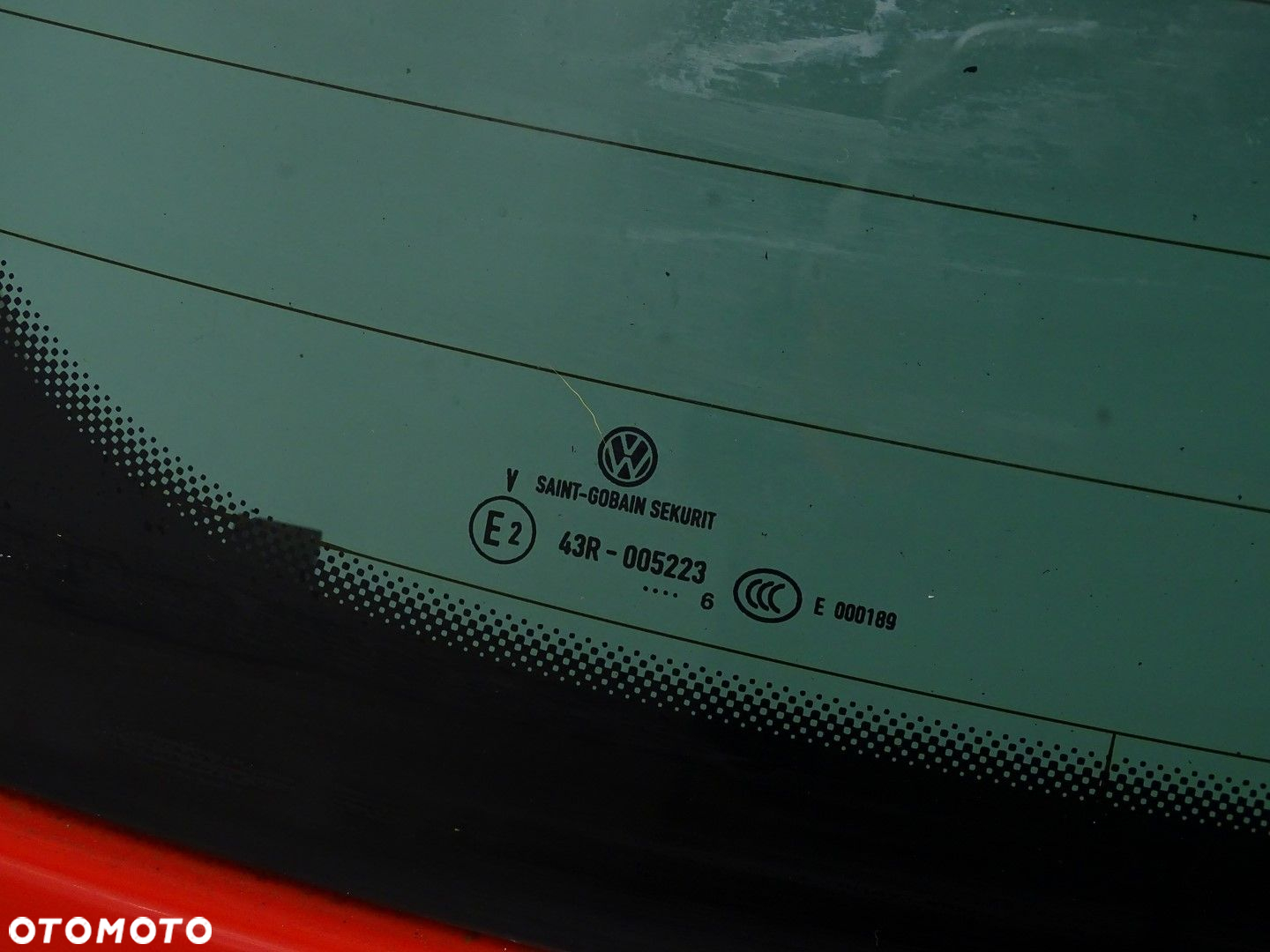 KLAPA TYŁ TYLNA BAGAŻNIKA Z SZYBĄ VW POLO V 6C  3D 3 DRZWI  CZERWONA LP3G - 9