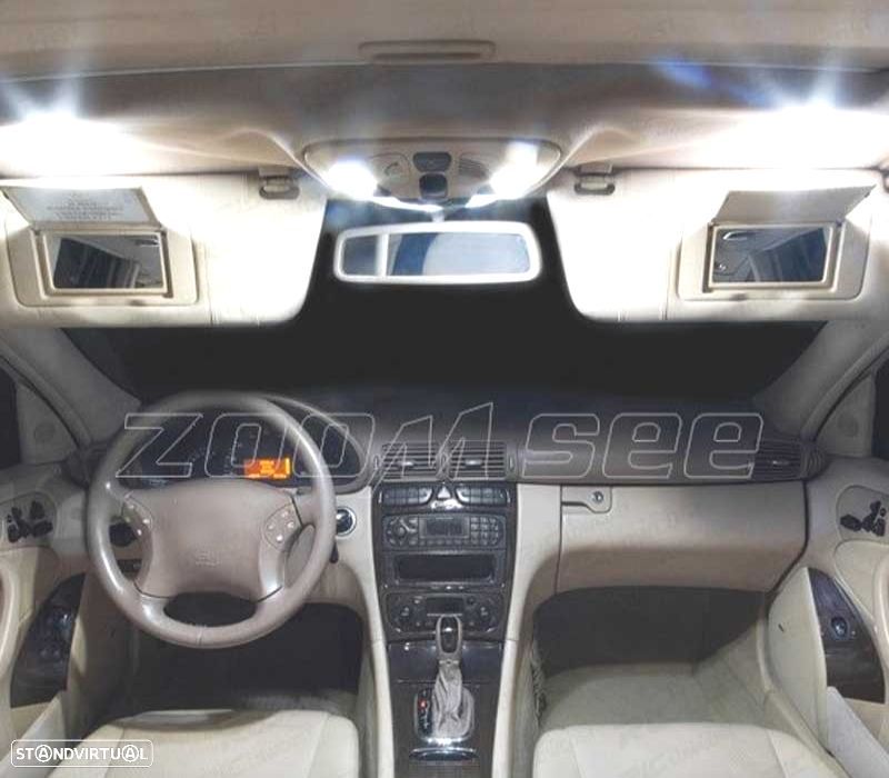 KIT COMPLETO 14 LAMPADAS LED INTERIOR PARA MERCEDES CLK W208 CLK320 CLK430 COUPE CONVERTIBLE 98-02 - 1