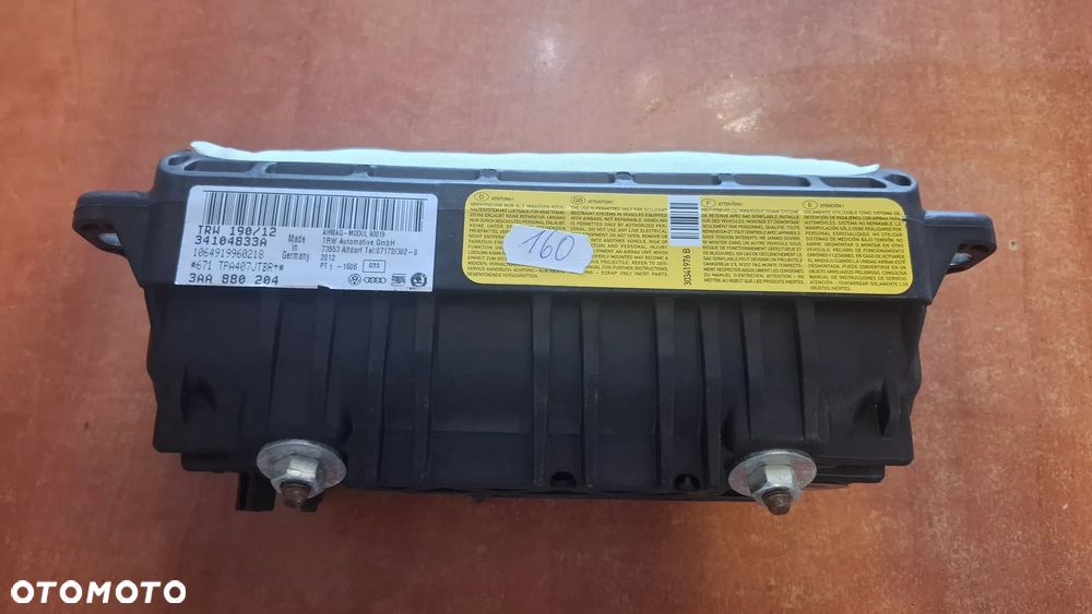VW PODUSZKA PASAŻER AIRBAG 34104833A - 1