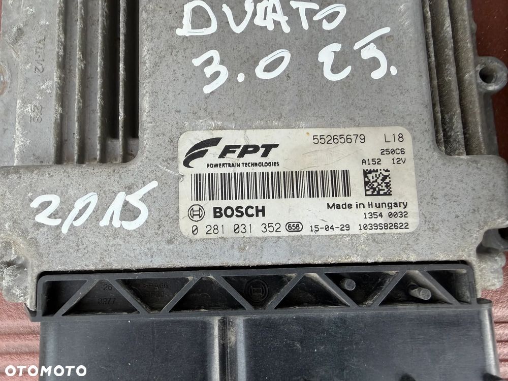 Ducato III Boxer Jumper 3,0 E5 180KM 15-16r zestaw sterownik 0281031352 - 4