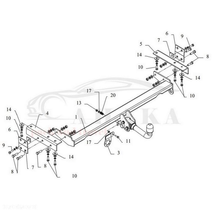 Hak Holowniczy Automat Do Lexus Rx 300 Xu1 2000-2003 - 3