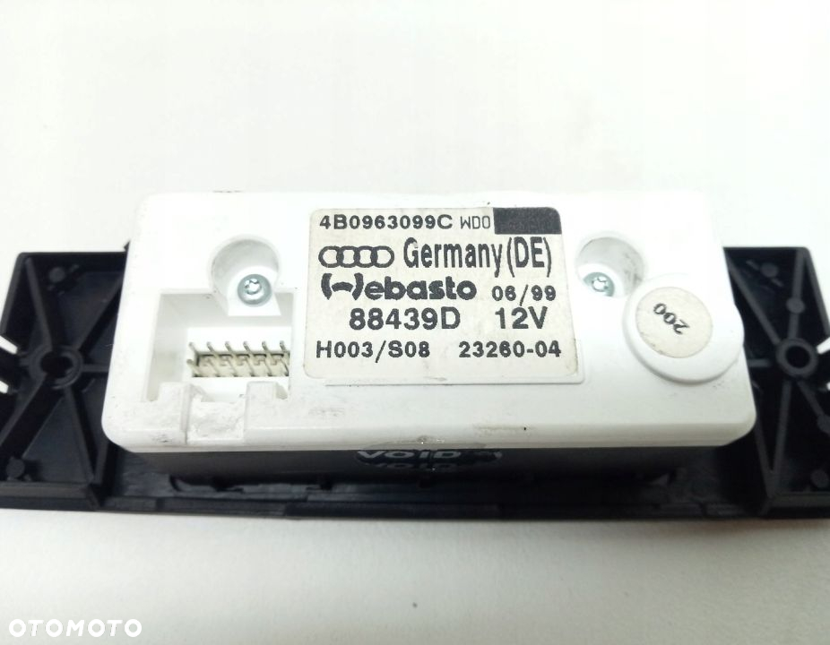 PANEL STEROWANIA WEBASTO AUDI A6 C5 3B0963099C - 2