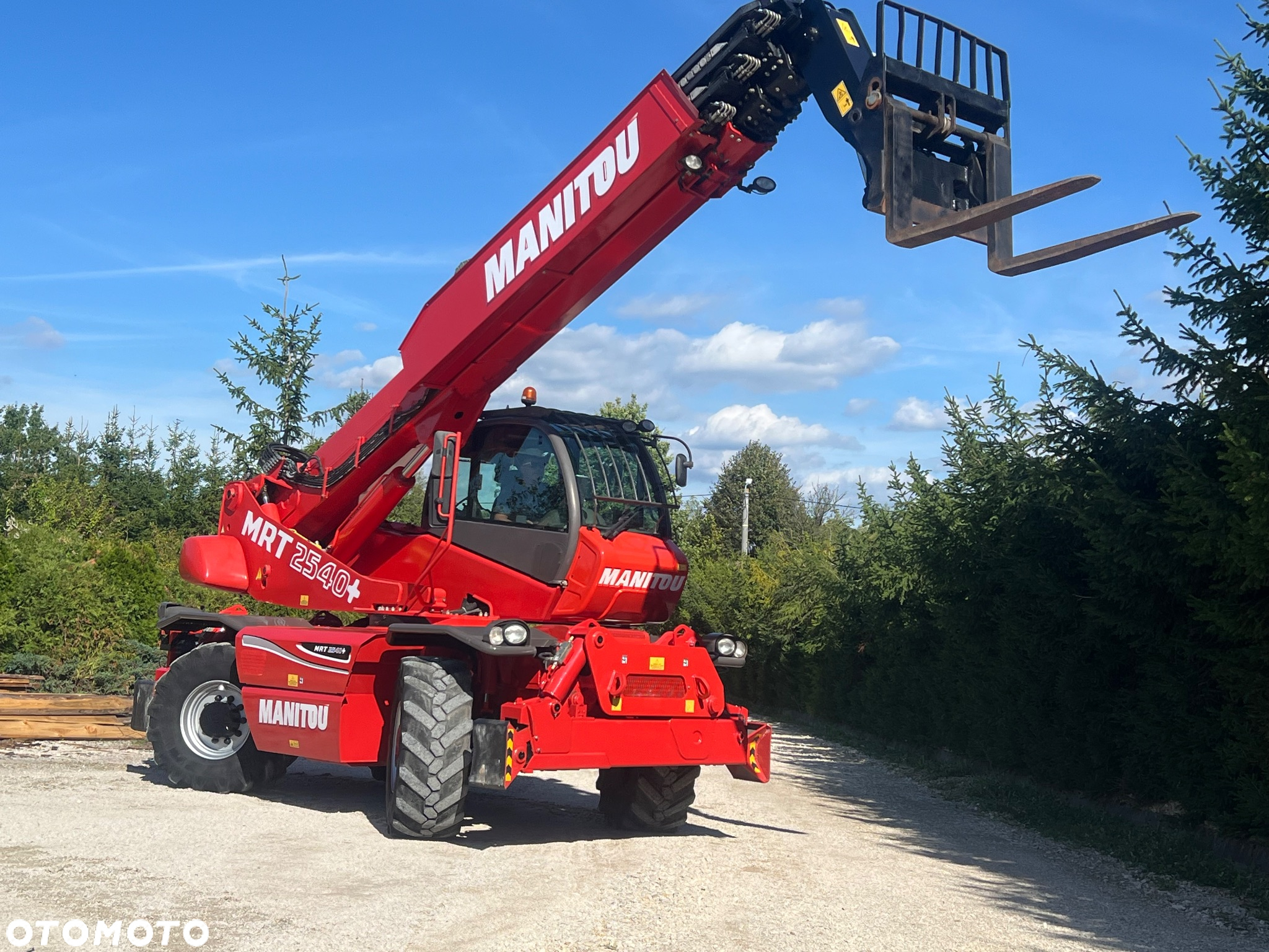 Manitou MANITOU ŁADOWARKA ROTO  widły  Manitou MRT 2540 Privilege Plus PILOT obrotowa 360 dodatkowa hydraulika  2150 2540 1840 2550 wys 24,6m zasięg 17.5 tony silnik MERCEDES opony Michelin 110kw ks.serw 2015r 1 wł manitka roto ładowarka obrotowa - 29