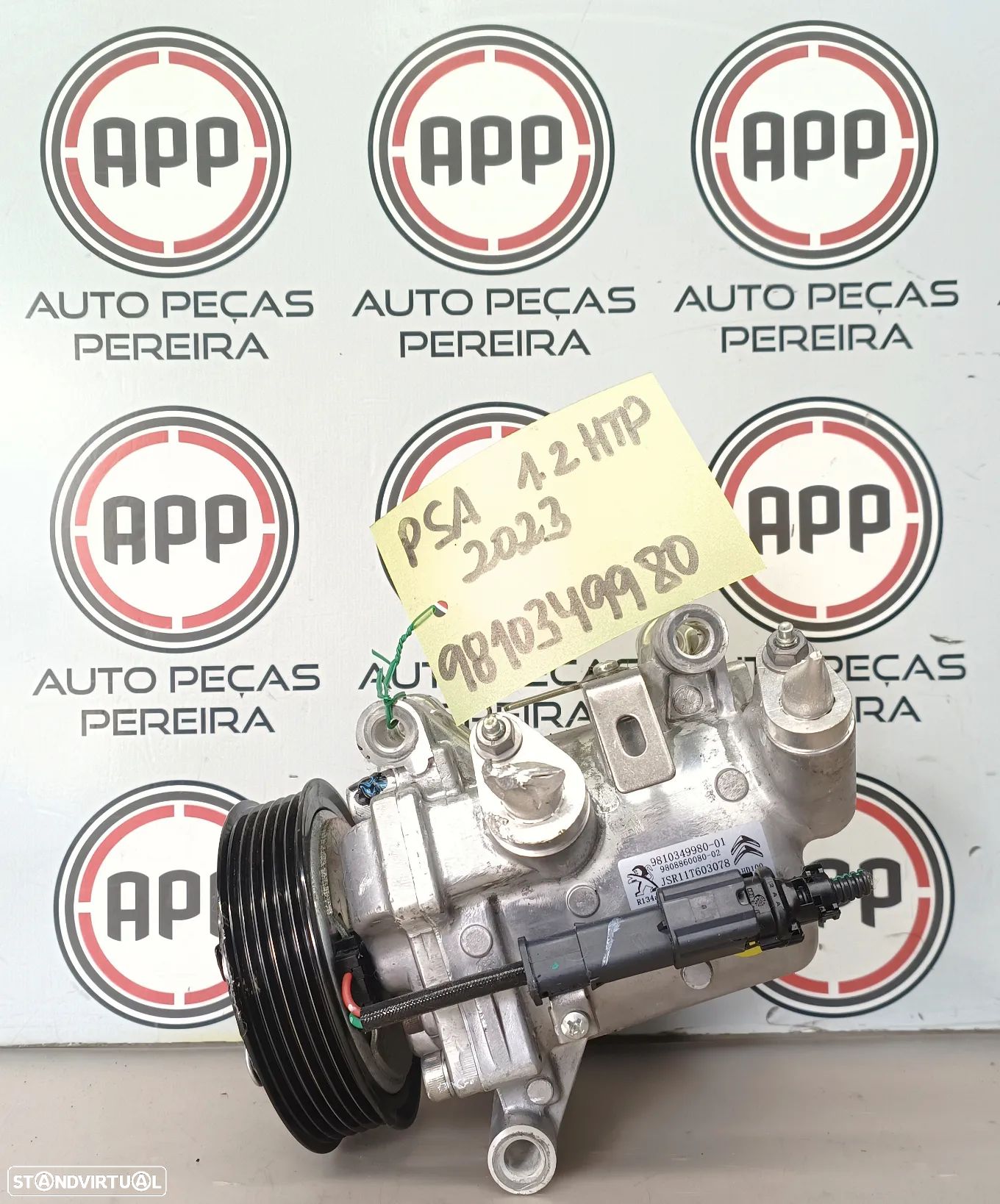 Compressor ar condicionado PSA 1.2 Turbo de 2023, referência 9810349980 . - 1