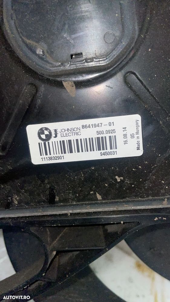 Electroventilator Ventilator racire motor BMW seria 4 F32 F33 F36 cod 8641947 - 2