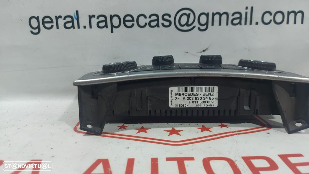 Climatronic Sofagem Display Comando Chauffage Mercedes Class C Coupé W203 A2038303485 Original - 1