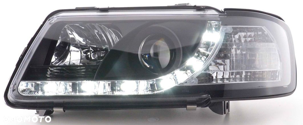 Reflektor Lampy kpl Day line light LED Tuning Black Audi a3 8l 1996-1999 - 4