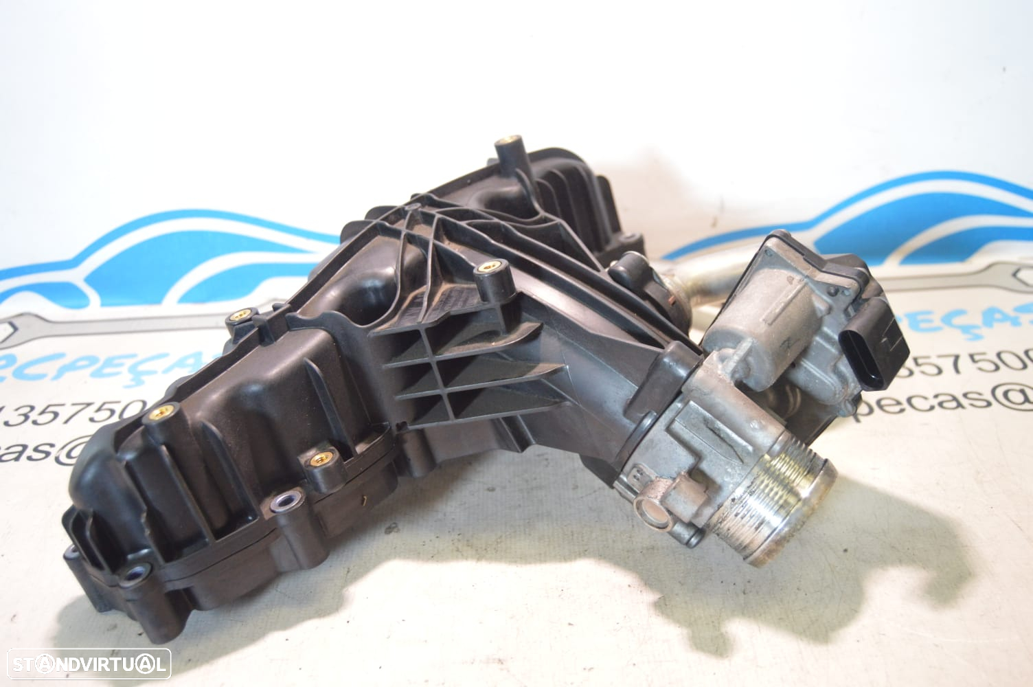 COLETOR ADMISSÃO EGR CORPO BORBOLETA VW VOLKSWAGEN 03L129711AM 03L129711 03L128063R 03L128063 A2C31762900 VW VOLKSWAGEN SHARAN 7N 2.0 TDI 140CV CFF CFFB - 6
