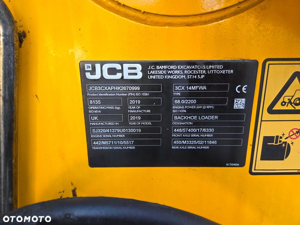 JCB 3CX 14MFWA,  EASY CONTROL, TORQUELOOK, KLIMA - 6