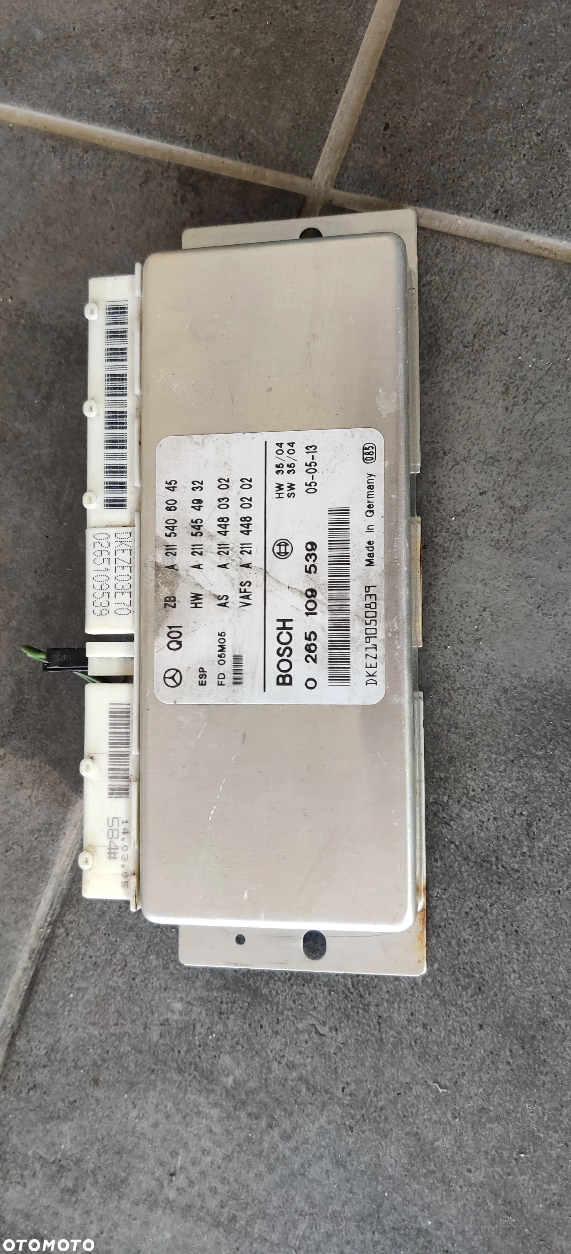 MERCEDES W211 STEROWNIK ESP A2115406045 0265109539 - 1