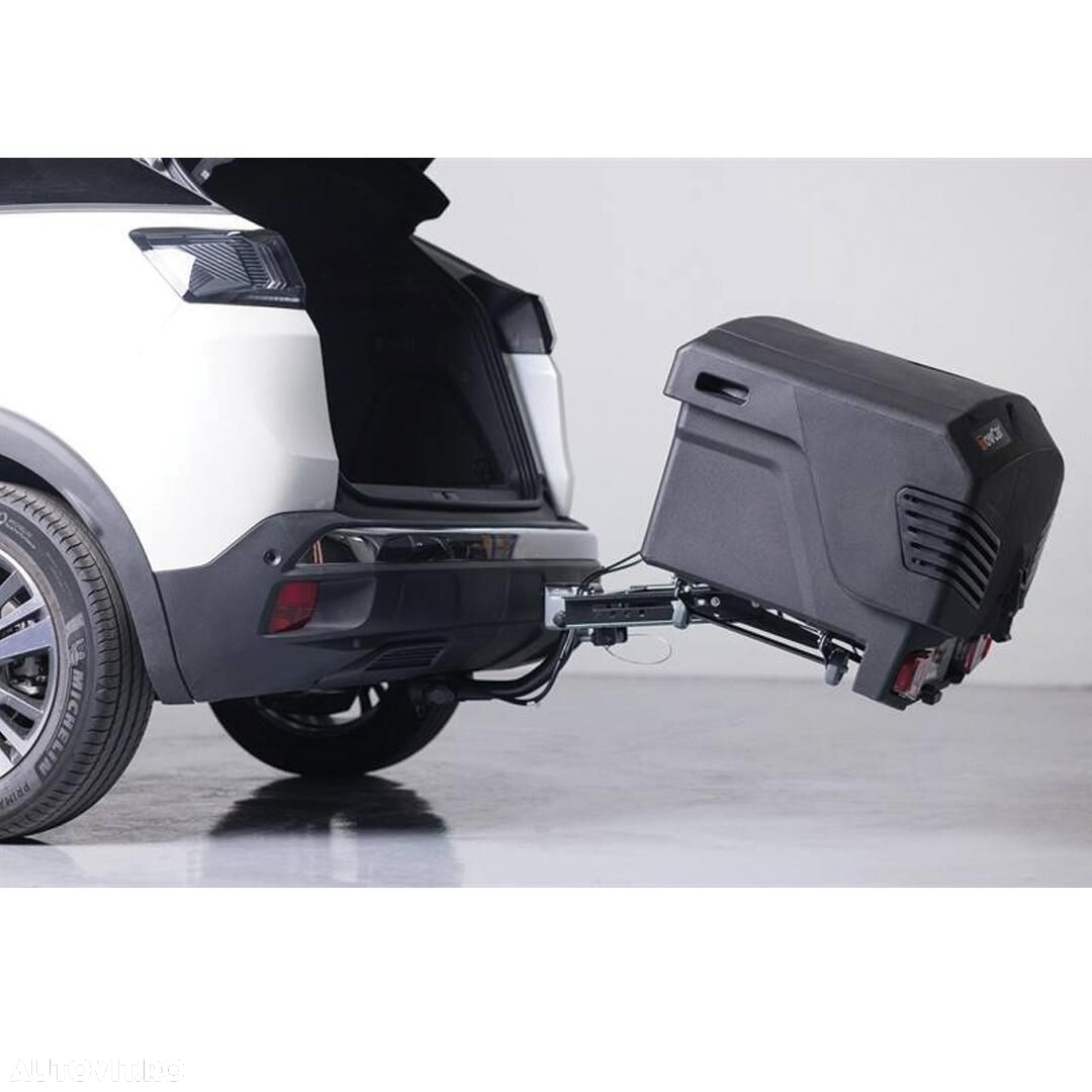 Cutie portbagaj pe carligul de remorcare TowBox Evo, Urban Negru - 8