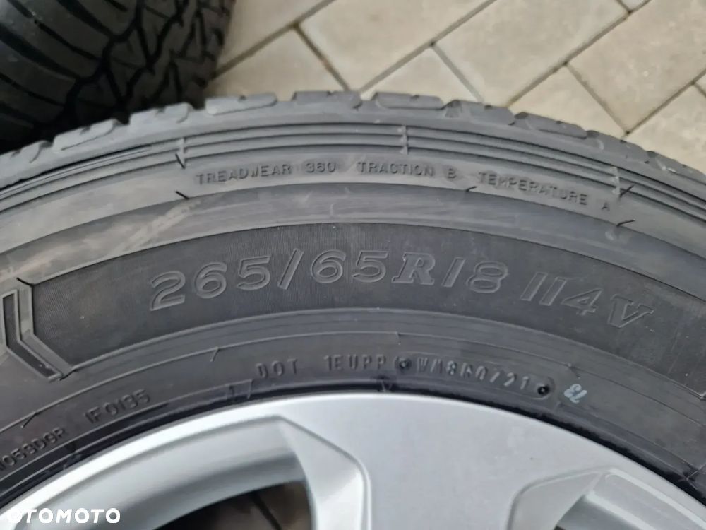 KOŁA CAŁOROCZNE TOYOTA LAND CRUISER 300 DUNLOP GRANDTREK ALL-TERRAIN AT30 114V  M+S 07/21, 265/65/R18, 7,5Jx18 ET60 6x139,7 - NOWE ORYGINALNE - 7