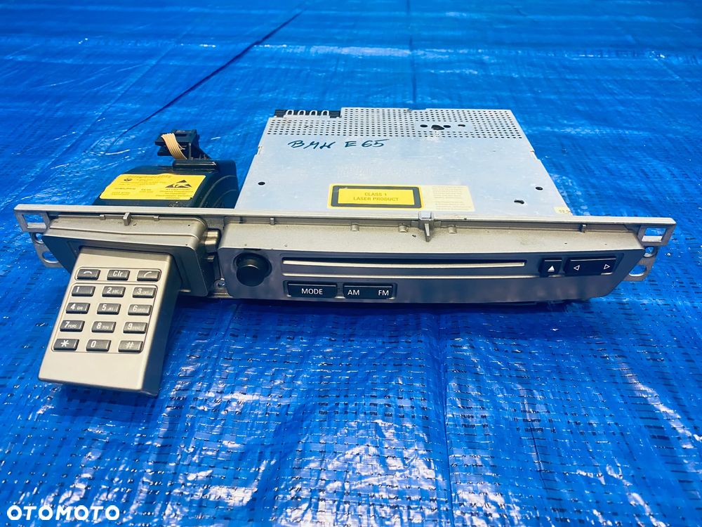 CZYTNIK RADIA RADIO CD BECKER TELEFON BMW E65 E66 LIFT LCI ; 65129110850 9110850 RADIOODTWARZACZ ORYGINAŁ - 1