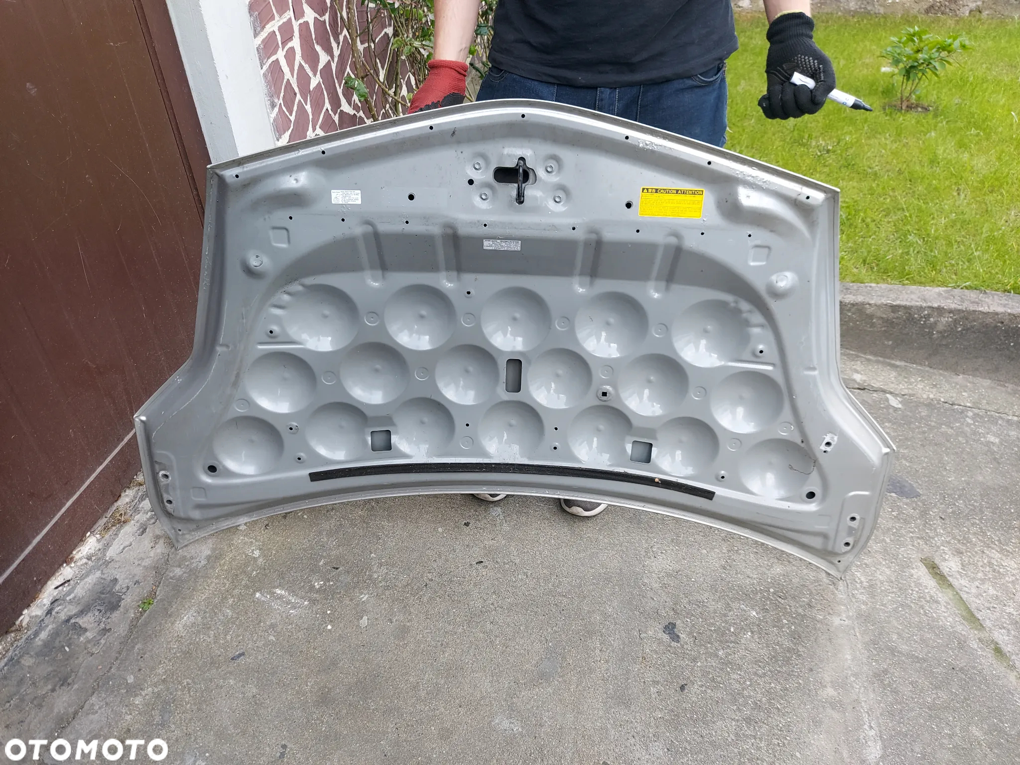 Toyota Prius II 04-08 Maska Oryginał Aluminium - 4
