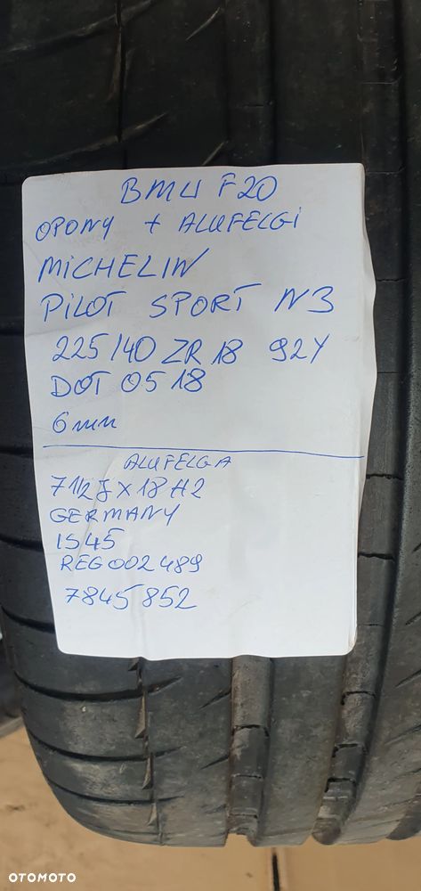 Alufelgi felgi aluminiowe M-Pakiet 5x120 R18 2x 7.5J IS45 2x 8J IS52 BMW I F20 7845852 7845853 - 15