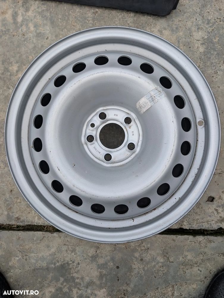 Janta tabla R15'' 5x98 Roata Rezerva FIAT Doblo 2 II Combo D Ducato 3 Typ250 MWT T072