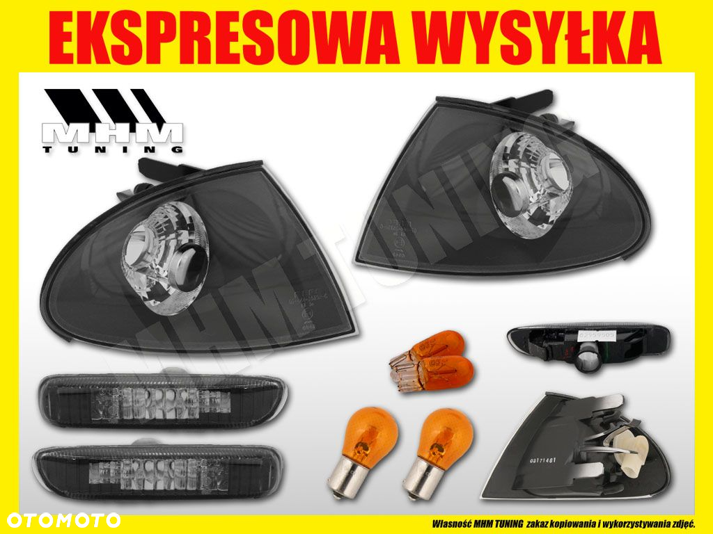 KIERUNKOWSKAZ MIGACZ BMW 3 E46 SEDAN BLACK DEPO FK - 2