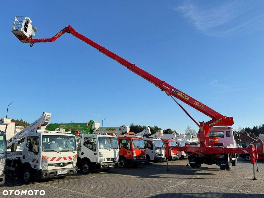 MAN TGL 8.180 Zwyżka Palfinger TKA 28 m w bok 20m podnośnik - 25
