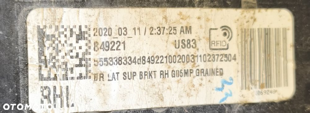 BMW X5 G05 20r ŚLIZG ZDERZAKA PRAWY TYŁ 849221 - 2