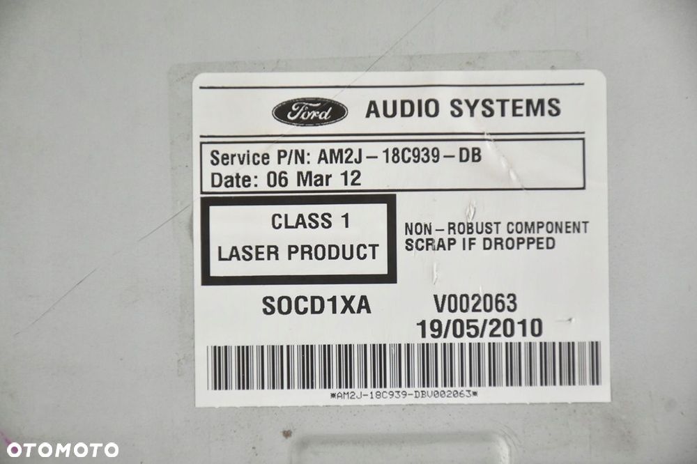 radio radioodtwarzacz * sony ford am2t-18c939-db - 3