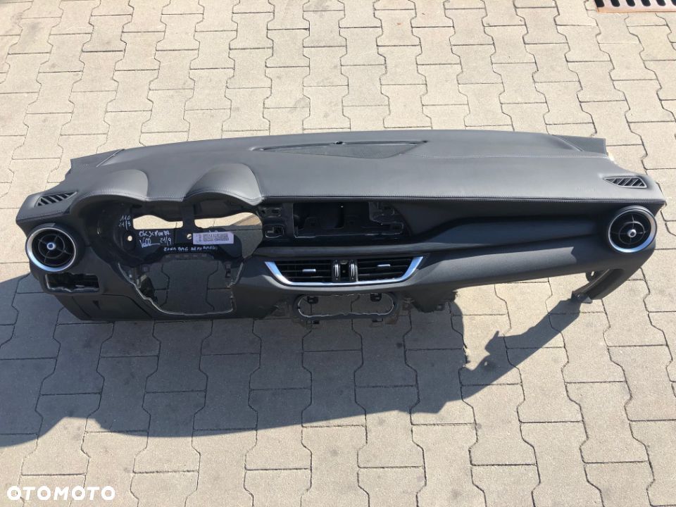 ALFA ROMEO STELVIO DESKA KONSOLA KOKPIT PULPIT PÓŁKA PARAPET PODUSZKI AIRBAG PASY naprawa SKÓRA EU ! - 2