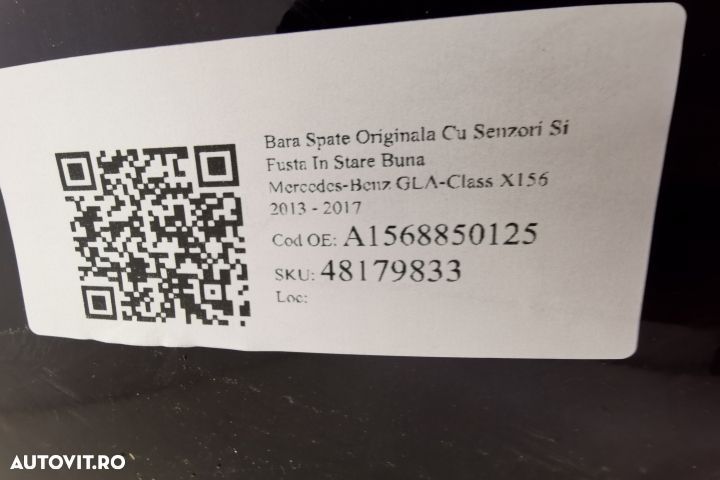 Bara Spate Originala Cu Senzori Si Fusta In Stare Buna Mercedes-Benz G - 7