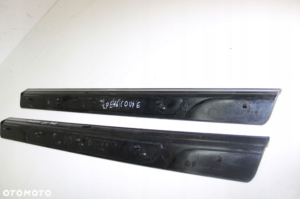 BMW E46 COUPE LISTWY PROGOWE WEWNĘTRZNE LEWA PRAWA 8204114 KOMPLET - 6