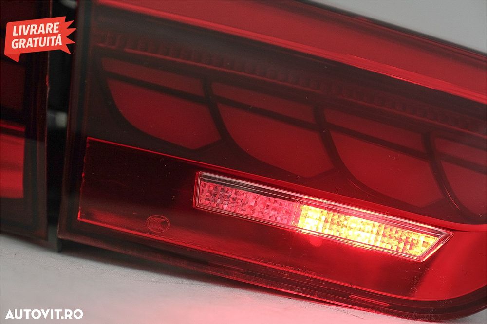 Stopuri OLED BMW Seria 4 F32 F33 F36 M4 F82 F83 (2013-03.2019) Rosu Clar cu Semnal- livrare gratuita - 13