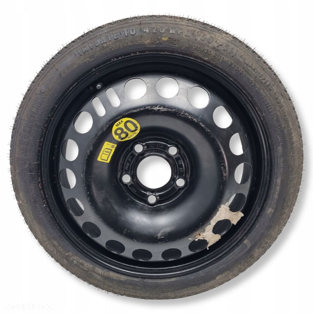 KOŁO DOJAZDOWE ZAPASOWE Opel Vectra C Astra H 115/70 R16 2160132 5x110 - 1