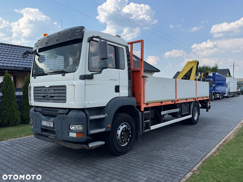 MAN MAN TGA 18 320 Niski przebieg 247 000 km klimatyzacja resor Hds Fassi 150 sterowanie radiowe - 1