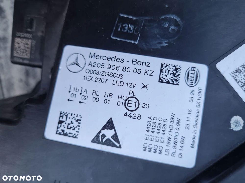 MERCEDES C KLASA W205 205 LIFT Lampy przód Full Led Performance - 16