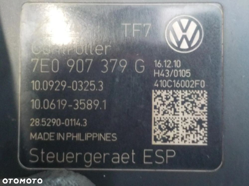 VW T5 LIFT POMPA MODUŁ ABS 7E0907379G 7E0614517C - 3