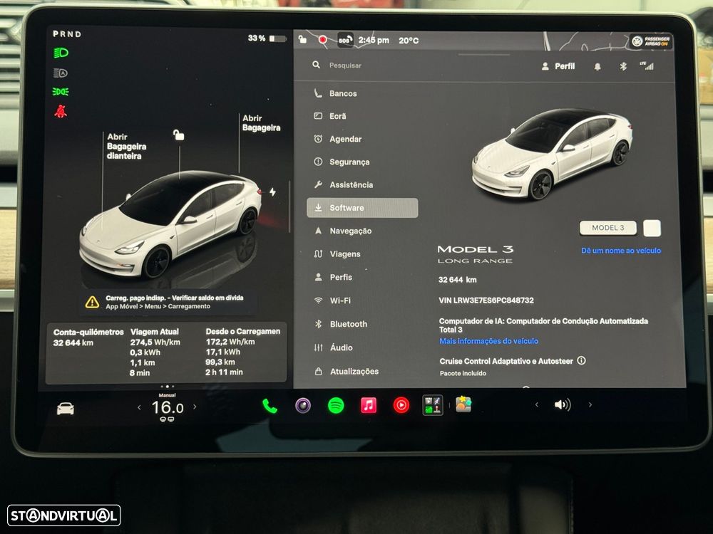Tesla Model 3 Long Range Tração Traseira - 25