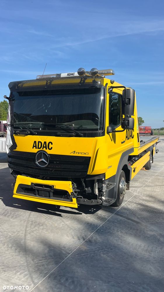 Mercedes-Benz Atego 1224 Pomoc Drogowa Podwójna Kabina Stalowa Platforma Ocynkowana Zjeżdżana Podnośnik Magoot Auto Pomoc Holownik Laweta - 3