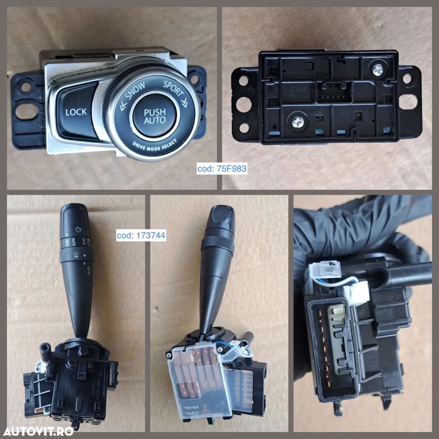 Suzuki Vitara LY ceasuri bord navigatie panou clima spira volan maneta lumini stergatoare panou butoane geamuri electrice incalzire scaune camera parbriz - 6
