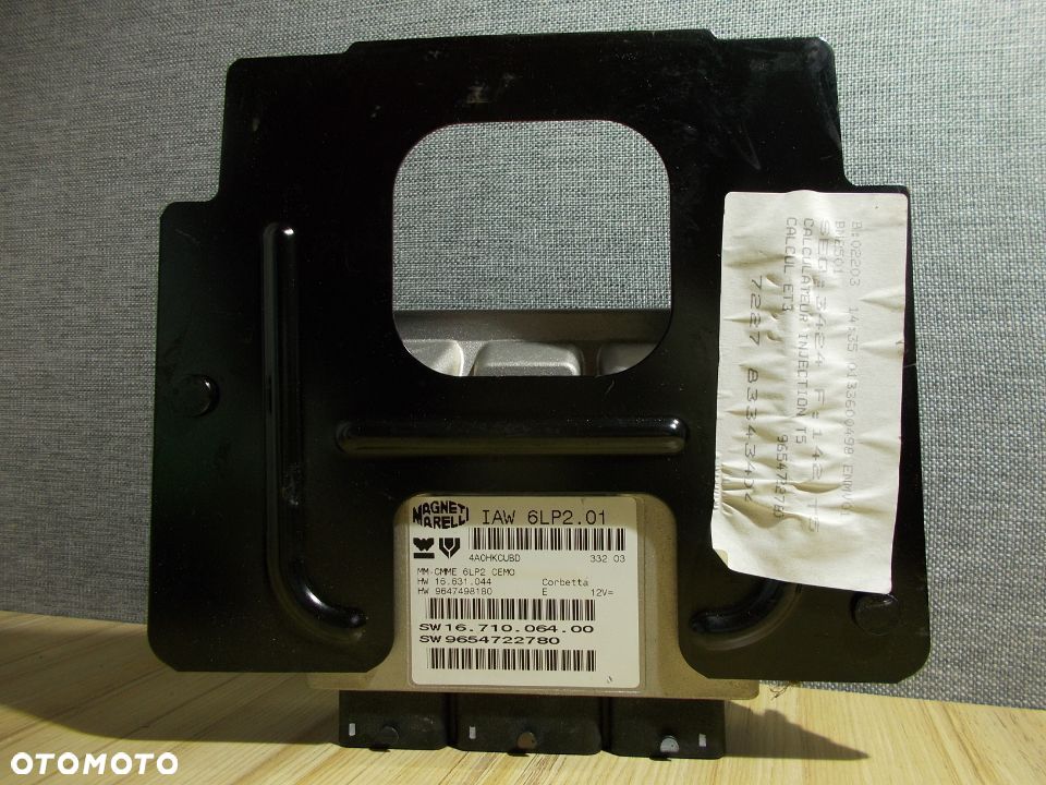 KOMPUTER IMMOBILIZER KLUCZYK PEUGEOT 307 1.4 16V IAW6LP2.01 9648445180 ORYGINAŁ - 8