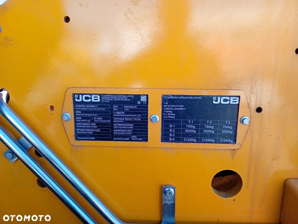 JCB 536-95 AGRI XTRA MAX STAGE 5 535 538 540 542 - 5