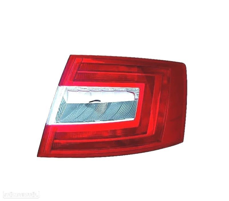 FAROLIM DIR SKODA OCTAVIA 4P 13-17 BRANCO VERMELHO - 1