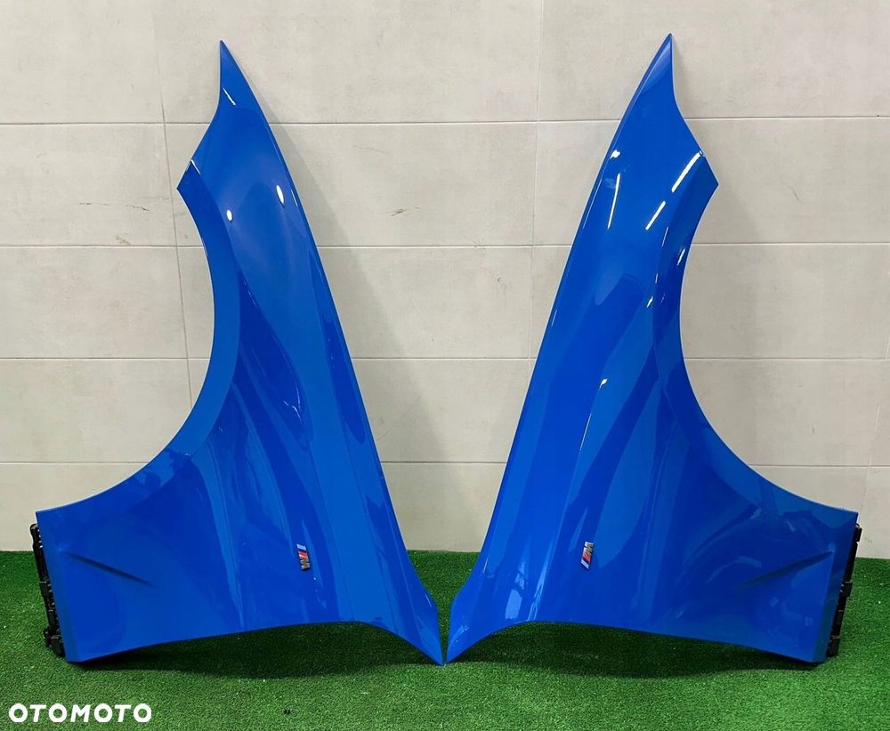 BMW 3 G20 G21 BŁOTNIK LEWY PRZÓD PRZEDNI KOLOR W37 GENTIAN BLUE - 1