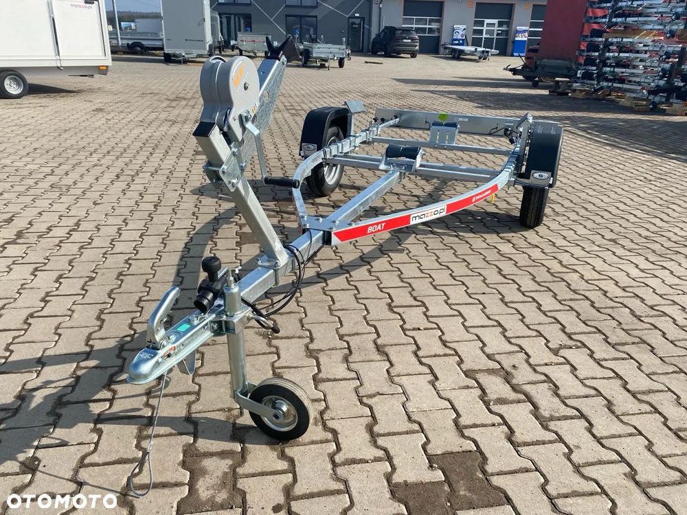 TEMARED Dostawa Przyczepka podłodziowa DMC750kg łódź do 4,3m WODOODPORNE ŁOŻYSKA MOCNA - 11