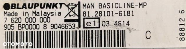 RADIO SAMOCHODOWE MAN TGL EURO 6 81.28101.6181 - 3
