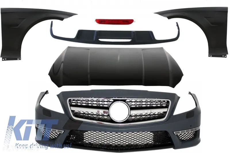 Pachet Exterior Complet compatibil cu Mercedes CLS W218 C218 Sport Line (2011-2018) CLS63 Design - 1