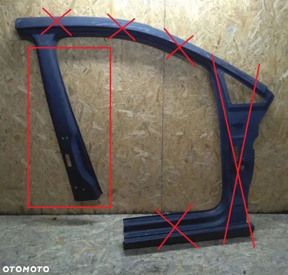VW TOURAN 2003-2010 POSZYCIe próg słupek ŚRODKOWY prawy nowy - 2