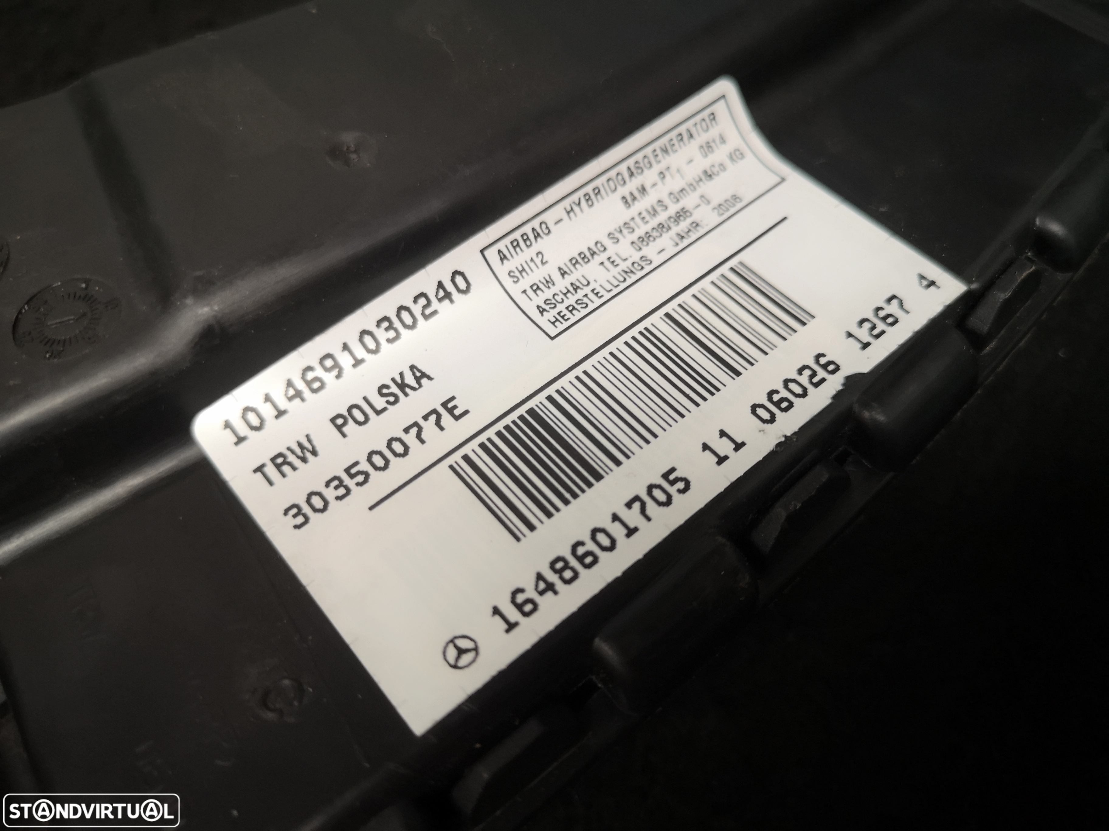 Airbag do banco esquerdo  Mercedes w164 ML GL R 2006+ - 4
